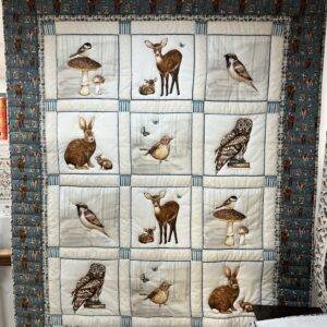 Whimsical Woods Squares Wallhanging